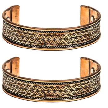 Kupari rannekorut magneettiset 2kpl