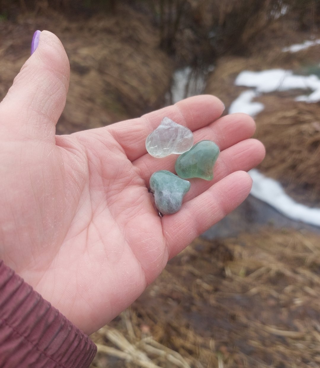 Fluoriitti huolikivi sydän - Image 3