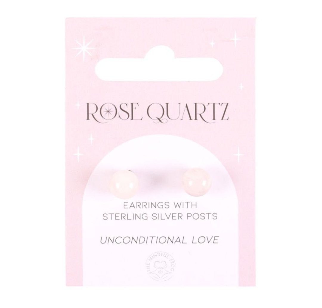 Ruusukvartsi korvakorut - Image 2