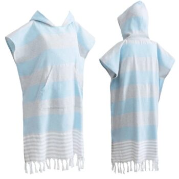 Hamam poncho siniharmaa