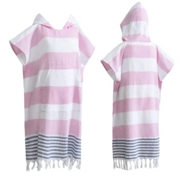 Hamam poncho vaaleanpunainen